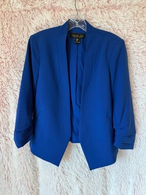 Rachel Zoe Cobalt Blue Open-Front Blazer